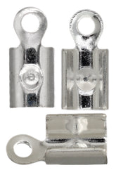 Leather / Feather End Crimps – 7×3mm – Gold / Silver (10pcs)